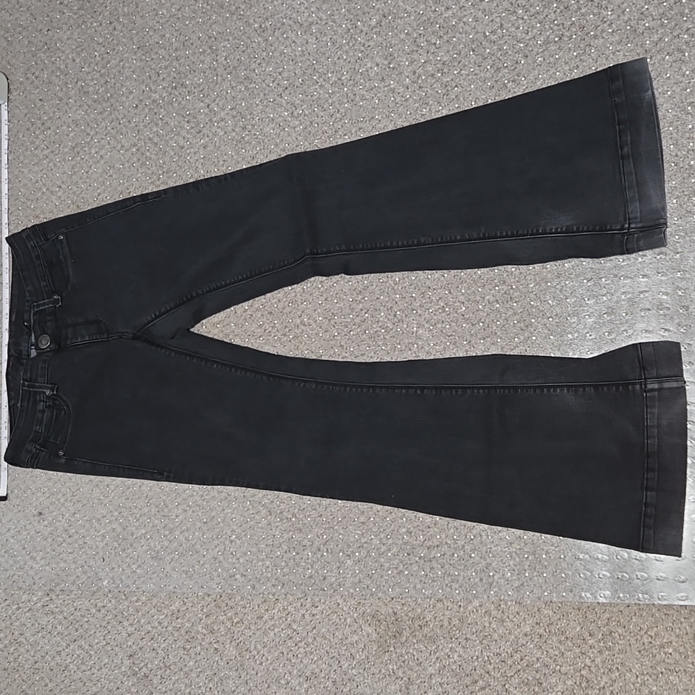 Seven7 Black Flare Jeans 32" Inseam